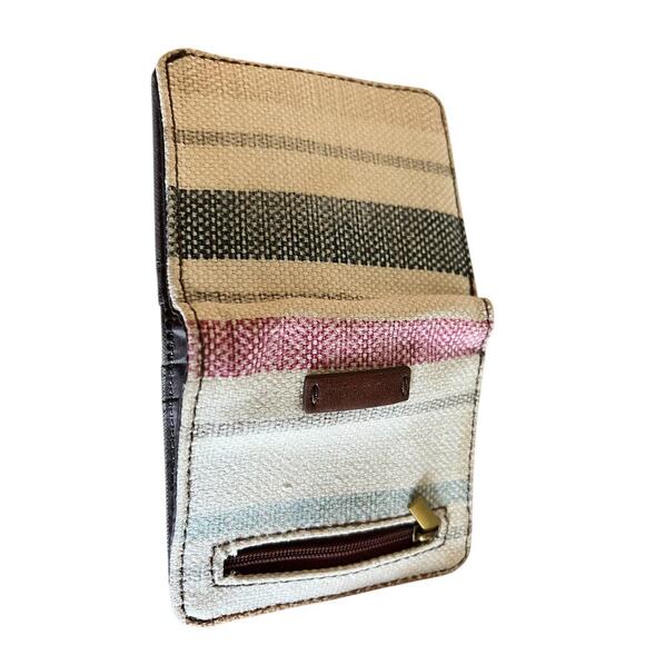 Fossil small wallet, snap close, coins & bills - Picture 3 of 5